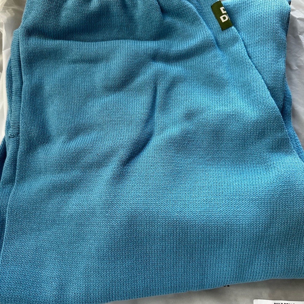 Daily Drills Beach Knit resort Malibu Blue Pants - Picture 3 of 8